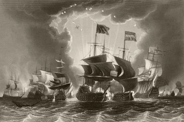 Défaite de la flotte hollandaise par l